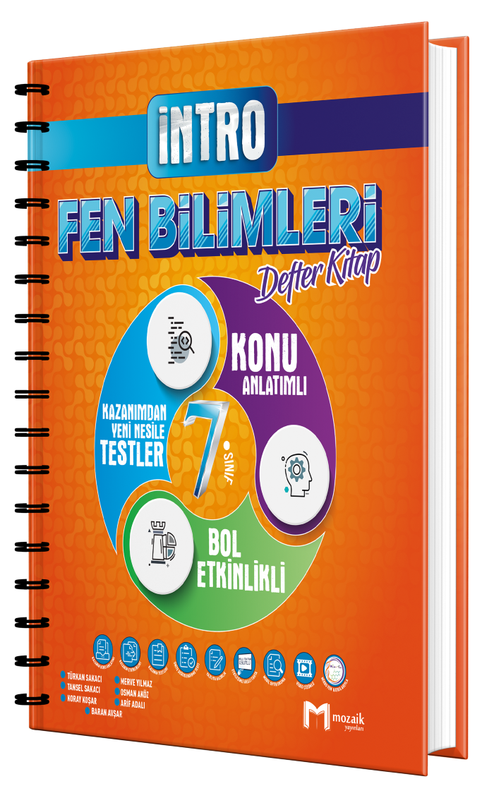 Mozaik Yayınları 7. Sınıf Fen Bilimleri Intro Defter Kitap