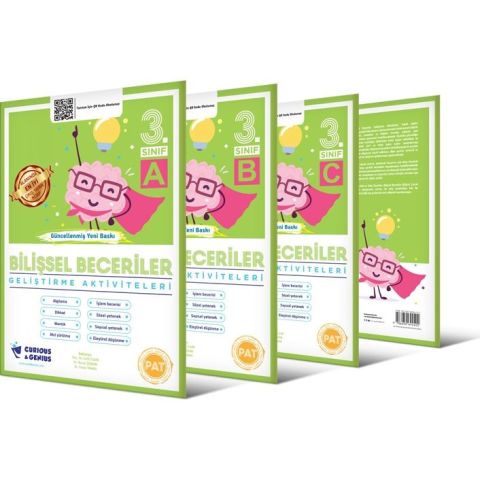 Curinous Genius 3. Sınıf Bilişsel Beceriler Geliştirme Aktiviteleri Seti A B C Seri