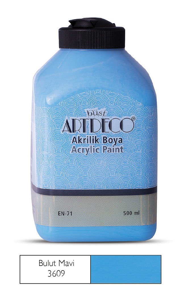 Artdeco Akrilik Boya 500ml Bulut Mavi 3609
