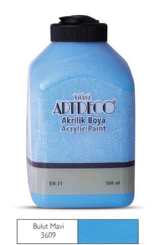 Artdeco Akrilik Boya 500ml Bulut Mavi 3609