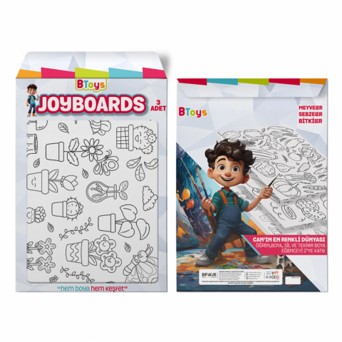 BToys Joyboards Meyveler, Sebzeler, Bitkiler 3 Adet