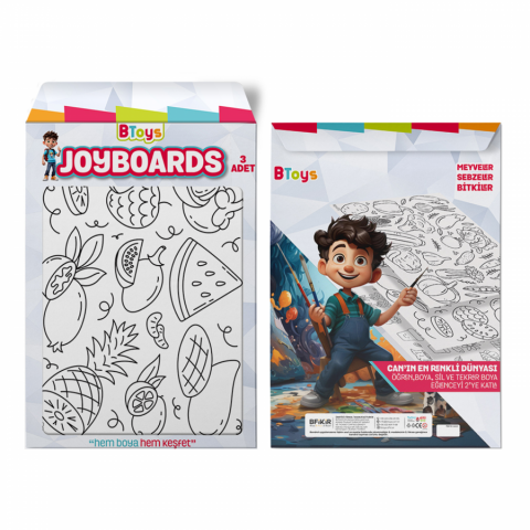BToys Joyboards Meyveler, Sebzeler, Bitkiler 3 Adet