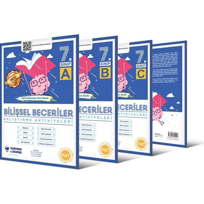 Curinous Genius 7. Sınıf Bilişsel Beceriler Geliştirme Aktiviteleri Seti A B C Seri