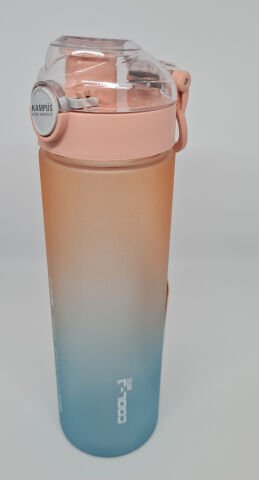 Gıpta Cool-J Spring Sporcu 630cc Toz Pembe-Mavi Çift Renk Tritan Matara