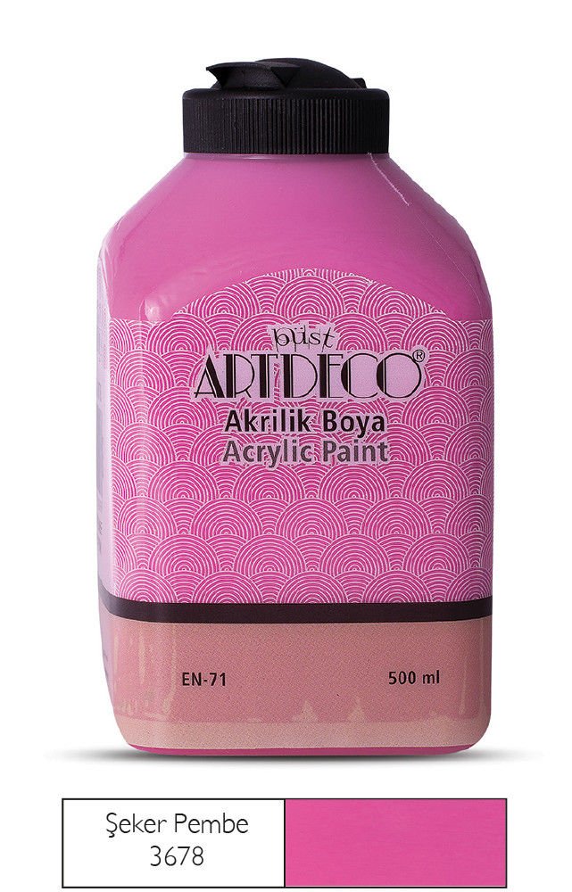 Artdeco Akrilik Boya 500ml Şeker Pembe 3678