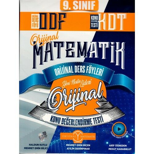 Orijinal Yayınları 9. Sınıf Matematik Odf Kdt Seti