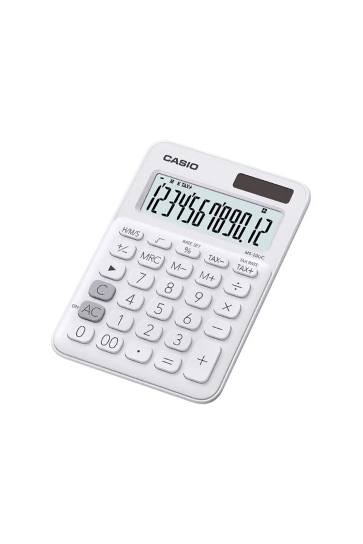 Casio Ms-20uc-we 12 Hane Beyaz Masa Üstü Hesap Makinesi