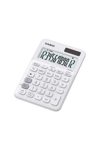 Casio Ms-20uc-we 12 Hane Beyaz Masa Üstü Hesap Makinesi