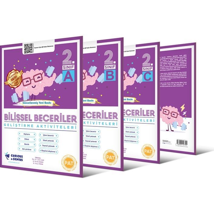 Curinous Genius 2. Sınıf Bilişsel Beceriler Geliştirme Aktiviteleri Seti A B C Seri