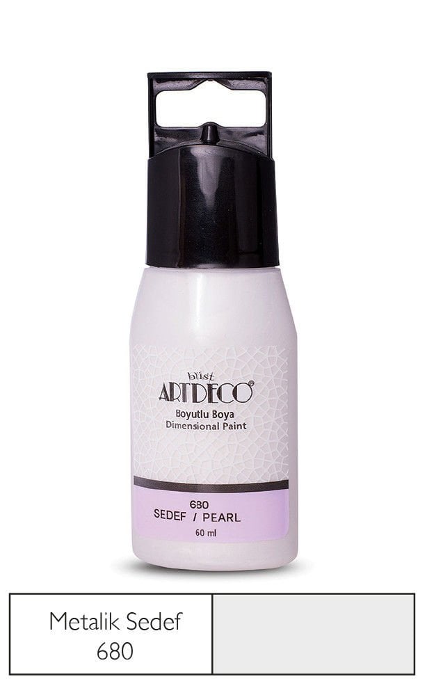 Artdeco Metalik Boyutlu Boya 60ml Sedef 680