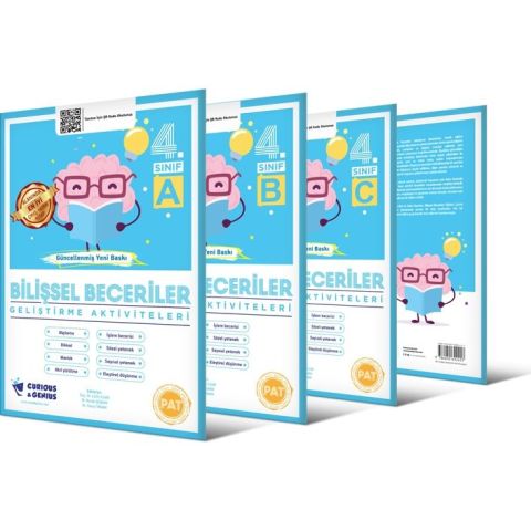 Curinous Genius 4. Sınıf Bilişsel Beceriler Geliştirme Aktiviteleri Seti A B C Seri