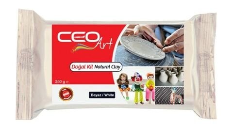 Ceo Art Doğal Kil Hamuru Beyaz 250 gr.
