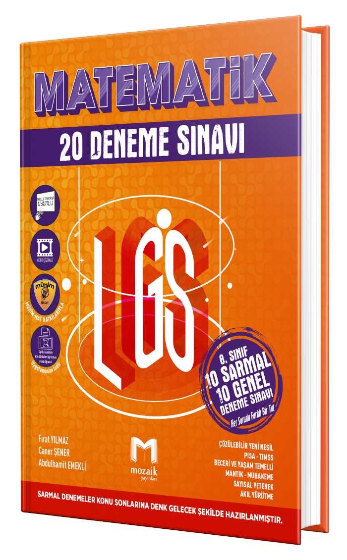 Mozaik Yayınları 8. Sınıf Matematik 20 Li Deneme