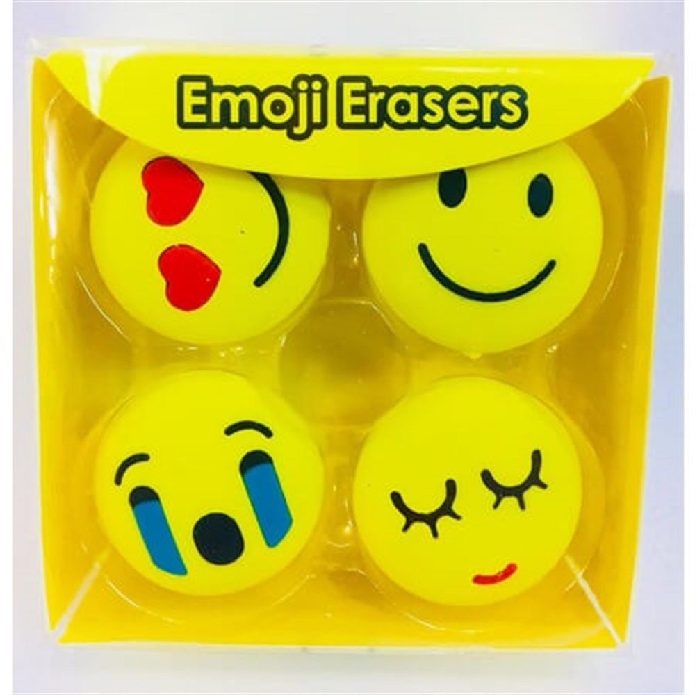 Vintage Label Emoji Silgi 4 lü Paket 2890 Ceren Kırtasiye