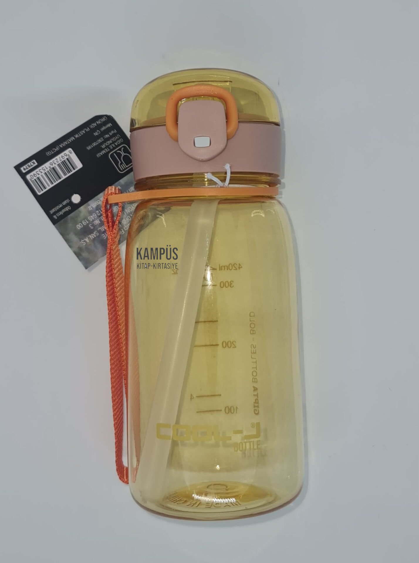 Gıpta Cool-J Cat 400ML Turuncu Kilitli  Tritan Matara