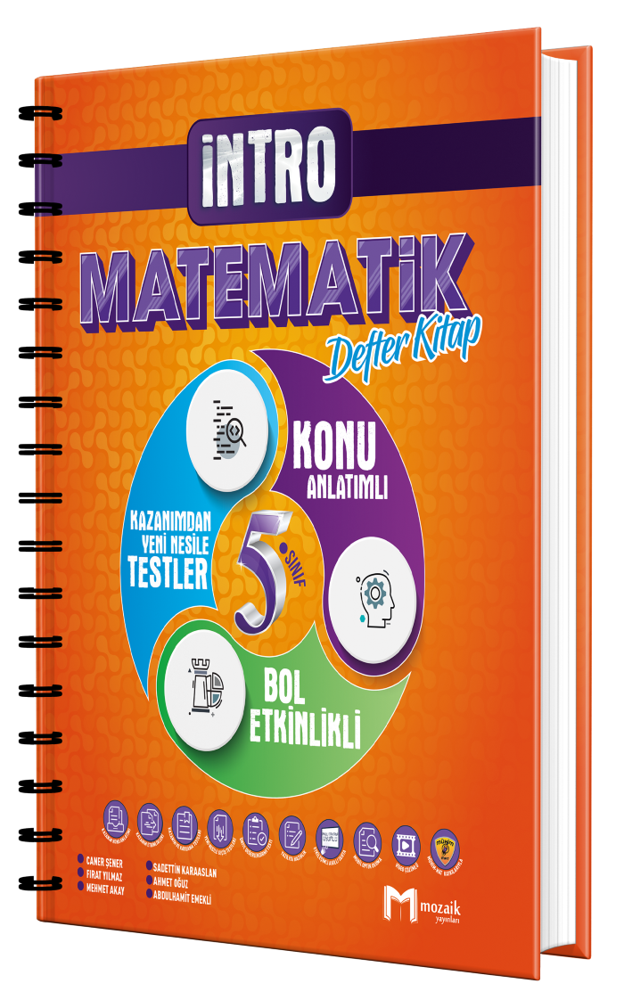 Mozaik Yayınları 5. Sınıf Matematik Intro Defter Kitap