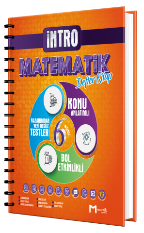Mozaik Yayınları 6. Sınıf Matematik Intro Defter Kitap 2022