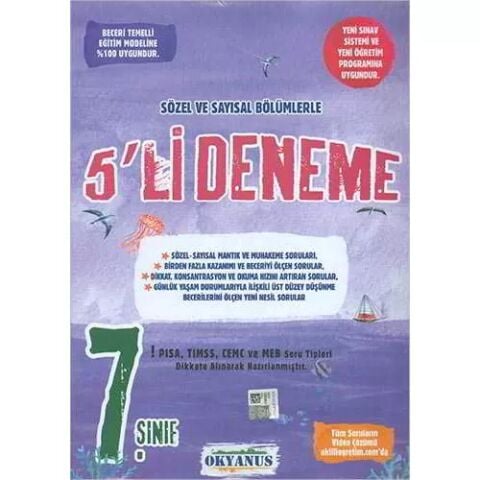 Okyanus Yayıncılık 7. Sınıf 5'li Deneme