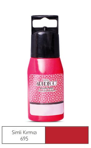 Artdeco Simli Boyutlu Boya 60ml Kırmızı 695