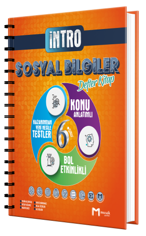 Mozaik Yayınları 6. Sınıf Sosyal Bilgiler Intro Defter Kitap