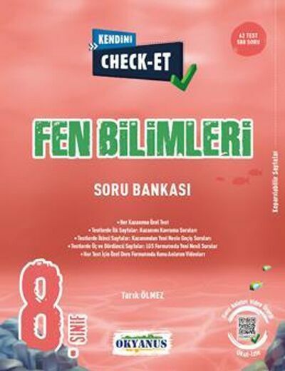 Okyanus Yayıncılık 8. Sınıf Fen Bilimleri Kendini Check Et Soru Bankası