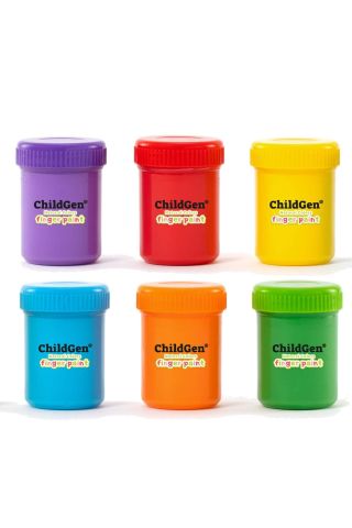 Chıldgen Süper Yıkanabilir 6'lı Parmak Boya Seti (6X50GR)