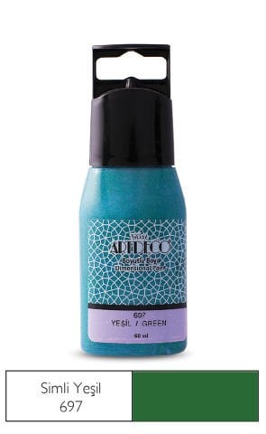 Artdeco Simli Boyutlu Boya 60ml Yeşil 697