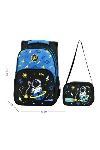 Astronot Ilkokul Çantası Beslenme Çantalı