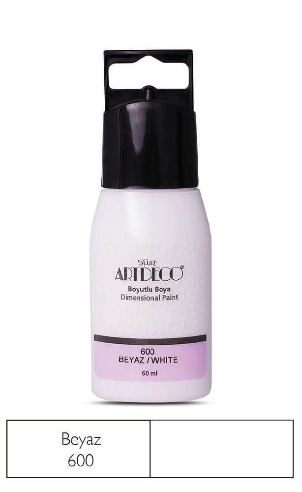 Artdeco Boyutlu Boya 60ml Beyaz 600
