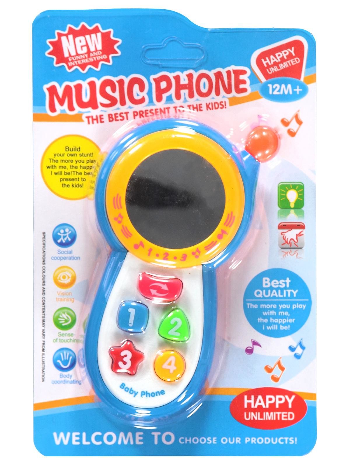 Canem Müzikli Bebek Telefonu Aynalı