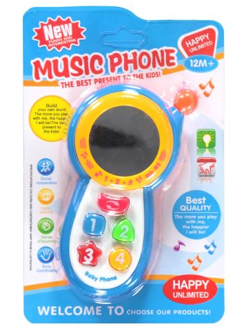 Canem Müzikli Bebek Telefonu Aynalı