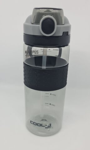 Gıpta Cool-J 650ML Pipetli Kilitli Siyah K7570 Tritan Matara