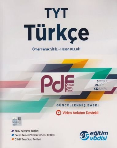 Eğitim Vadisi Yayınları TYT Türkçe Güncel PDF Planlı Ders Föyü