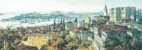 Keskin Color 48x68cm Eski İstanbul Panoramik 1000 Parça Puzzle