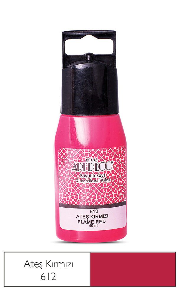Artdeco Boyutlu Boya 60ml Ateş Kırmızı 612