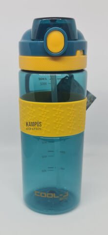 Gıpta Cool-J 650ML Pipetli Kilitli Mavi-Sarı K7570 Tritan Matara