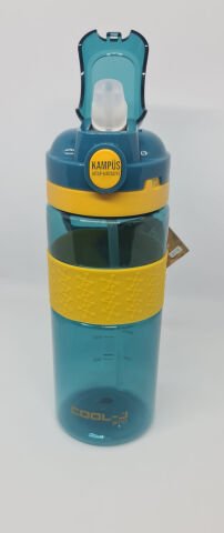 Gıpta Cool-J 650ML Pipetli Kilitli Mavi-Sarı K7570 Tritan Matara