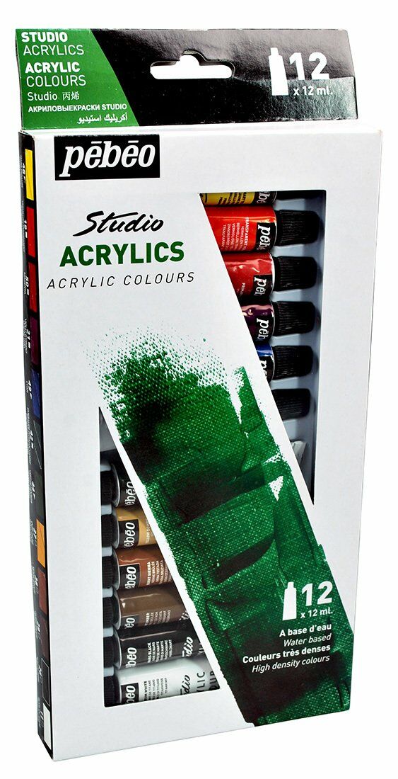 Pebeo Studio Akrilik Boya Seti 12x12ml 668200