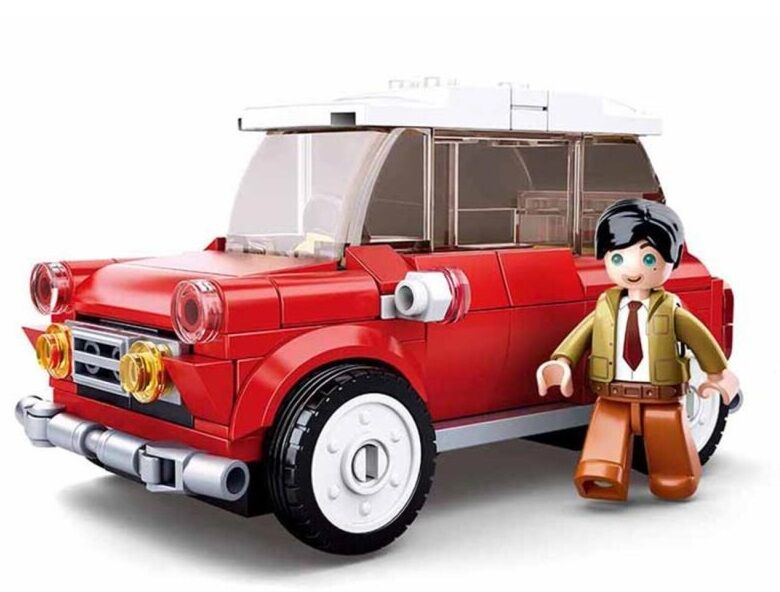 Sluban Model Bricks Kırmızı Retro Araba M38-B0706B 150 Parça