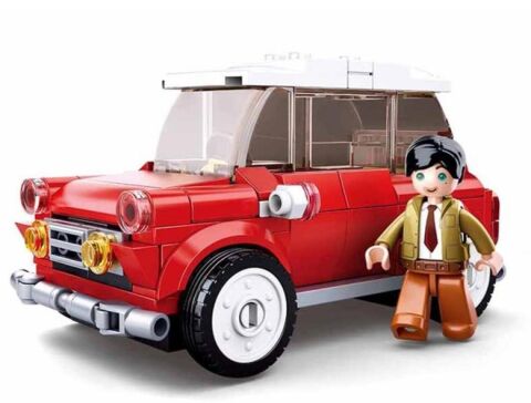 Sluban Model Bricks Kırmızı Retro Araba M38-B0706B 150 Parça