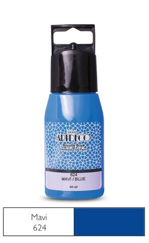 Artdeco Boyutlu Boya 60ml Mavi 624