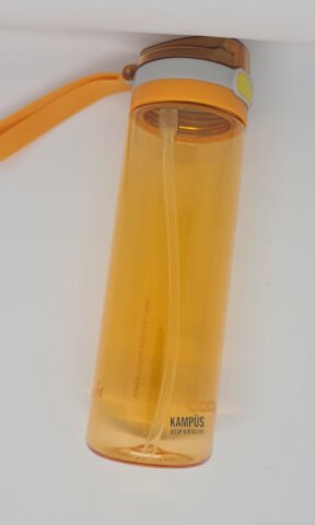 Gıpta Cool-J 600ML Pipetli Kilitli Turuncu-Gri Tritan Matara
