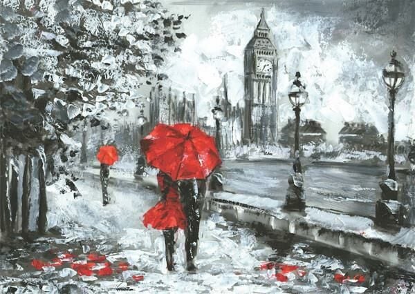 Keskin Color 48x68cm Londra'da Romantizm 1000 Parça Puzzle