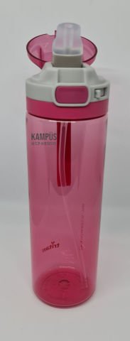 Gıpta Cool-J 600ML Pipetli Kilitli Pembe-Gri Tritan Matara