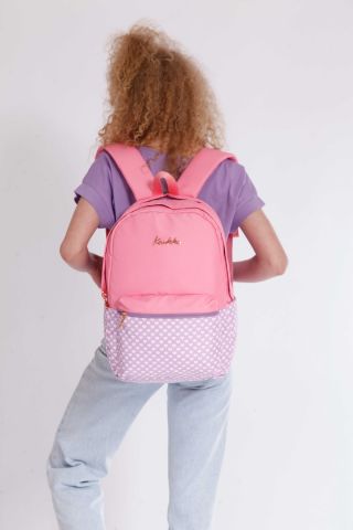 Soft Stripe Okul Çantası 41x26x18 Roze (k1360)