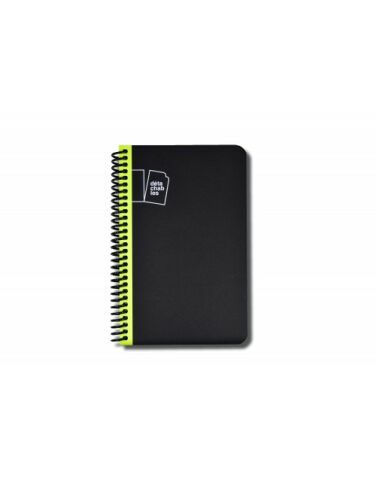Deffter Spiralli Yellow / Big 12x19cm Siyah Spiralli Defter