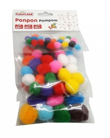 Colorland Ponpon Karışık 60'lı PON01