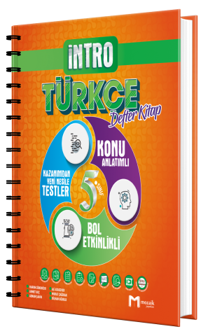 Mozaik Yayınları 5. Sınıf Türkçe Intro Defter Kitap