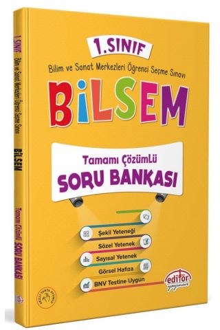 Editör 1. Sınıf Bilsem Hazırlık Kitapları Seti 4 Lü Seti Yeni 2020