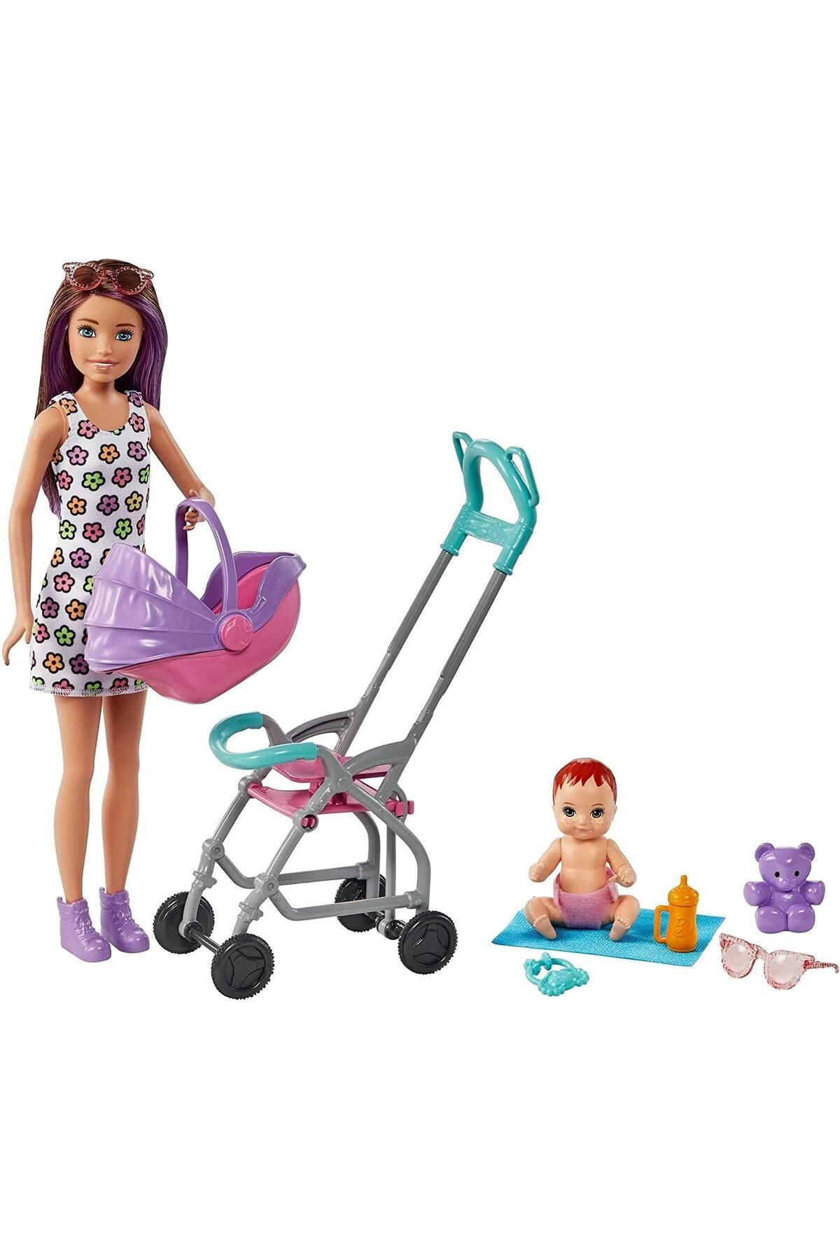 Skipper® Bebek Bakıcısı™ Mor Saçlı Bebek ve Oyun Seti | GXT34